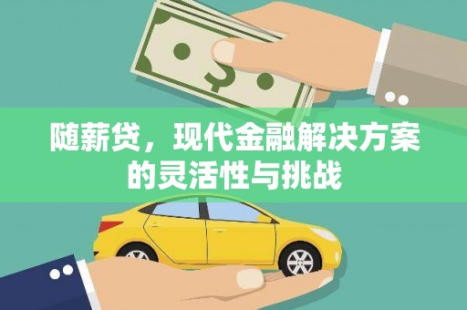 文昌随薪贷，现代金融解决方案的灵活性与挑战