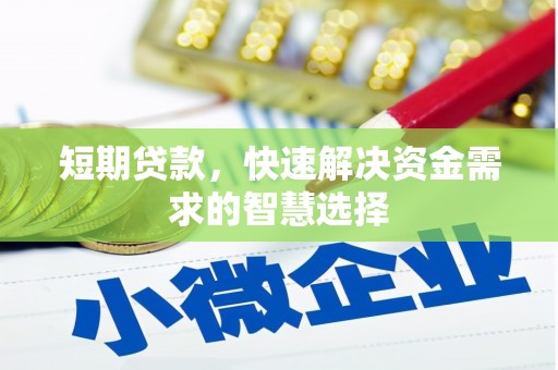 文昌短期贷款，快速解决资金需求的智慧选择