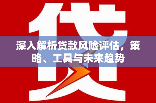 文昌深入解析贷款风险评估，策略、工具与未来趋势