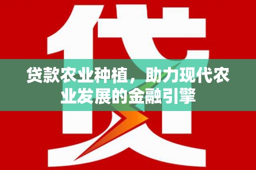 文昌贷款农业种植，助力现代农业发展的金融引擎