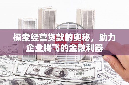 文昌探索经营贷款的奥秘，助力企业腾飞的金融利器