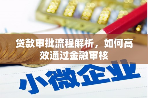文昌贷款审批流程解析，如何高效通过金融审核