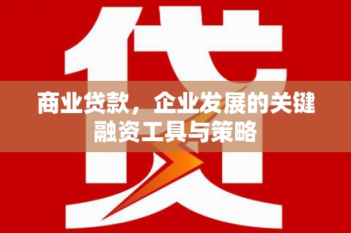 文昌商业贷款，企业发展的关键融资工具与策略
