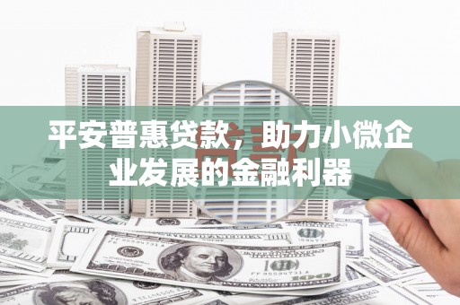 文昌平安普惠贷款，助力小微企业发展的金融利器