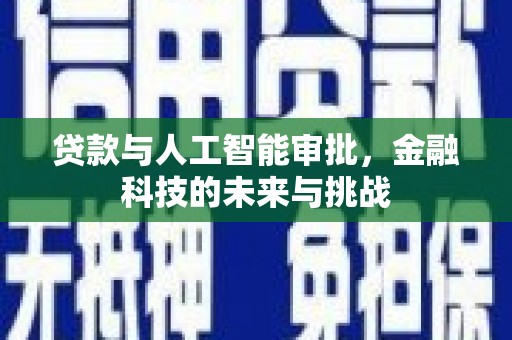 文昌贷款与人工智能审批，金融科技的未来与挑战