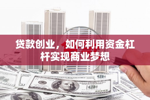 文昌贷款创业，如何利用资金杠杆实现商业梦想
