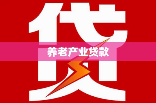 文昌养老产业贷款