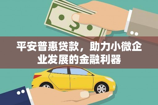 文昌平安普惠贷款，助力小微企业发展的金融利器