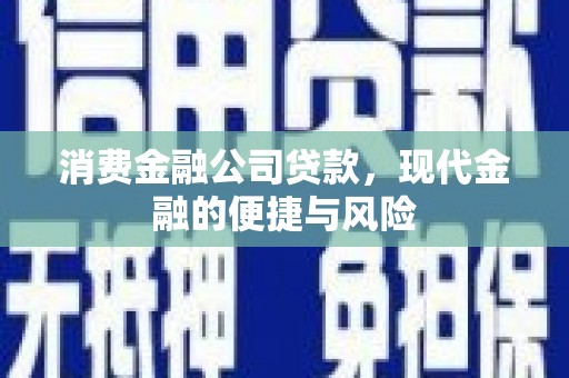 文昌消费金融公司贷款，现代金融的便捷与风险