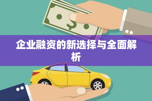 文昌企业融资的新选择与全面解析